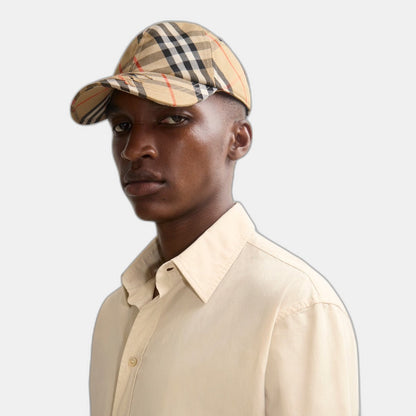 Casquette de baseball en sergé Check EKD