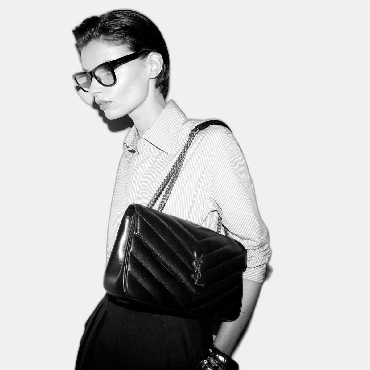 LOULOU MEDIUM EN CUIR MATELASSÉ - YSL (3)
