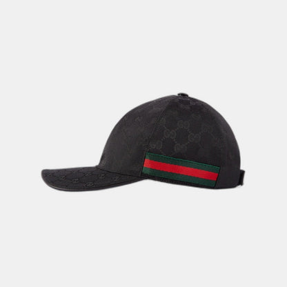 CASQUETTE DE BASE-BALL AVEC DÉTAIL BANDE WEB Noir