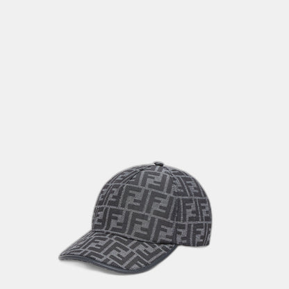 Casquette de baseball en tissu jacquard FF bleu