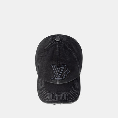 Casquette LV Denim Washed - CASQUETTES (2)