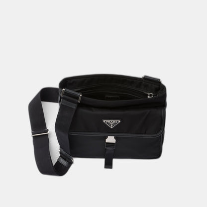 Sac porté épaule en Re-Nylon et cuir Saffiano - #10