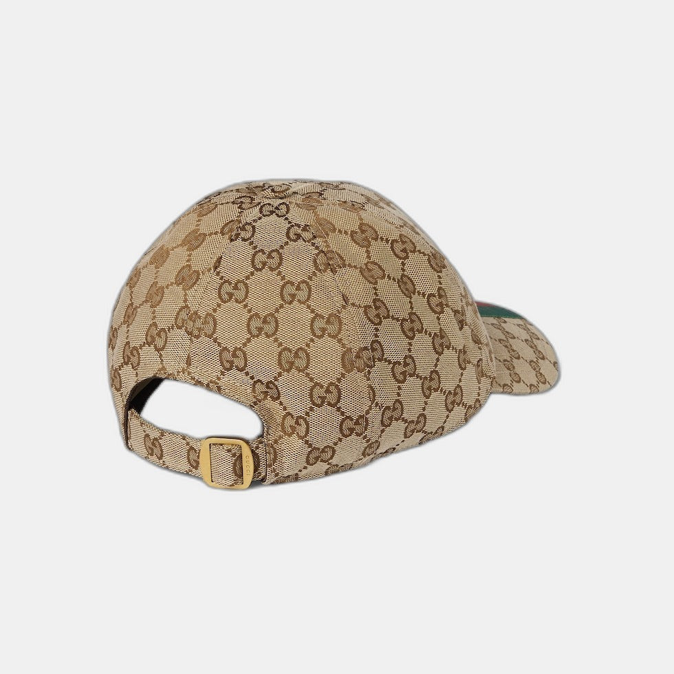 CASQUETTE DE BASE-BALL EN TOILE GG D'ORIGINE Beige