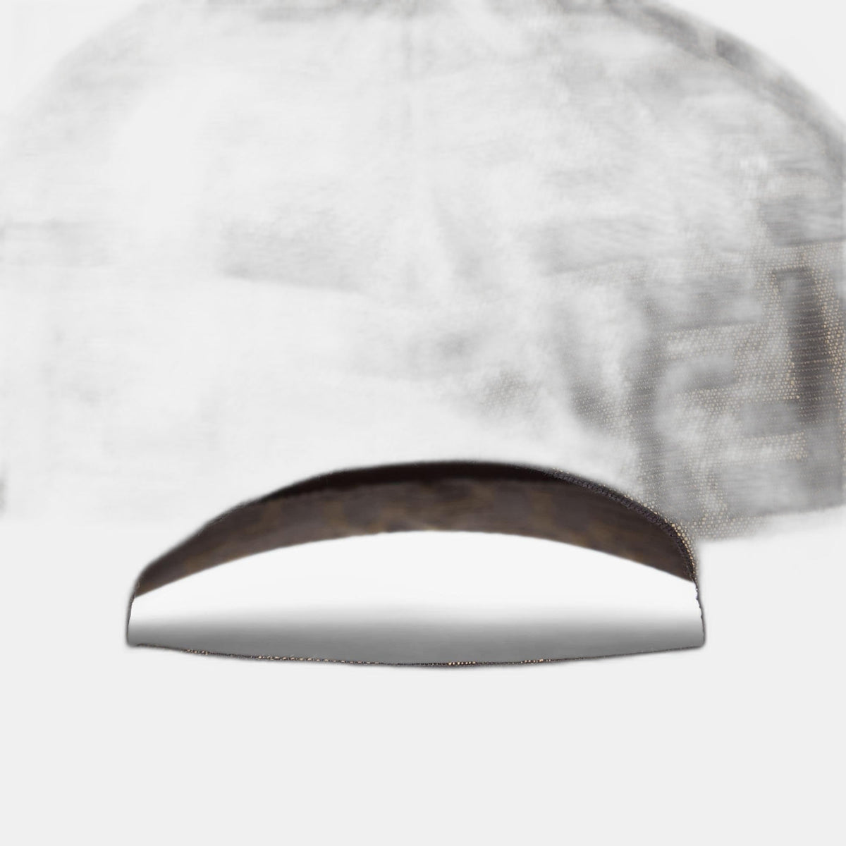 Casquette de baseball en tissu jacquard FF brun
