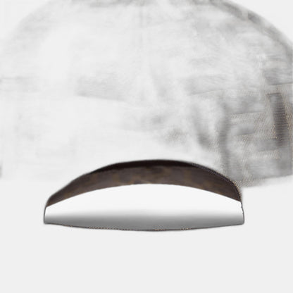 Casquette de baseball en tissu jacquard FF brun