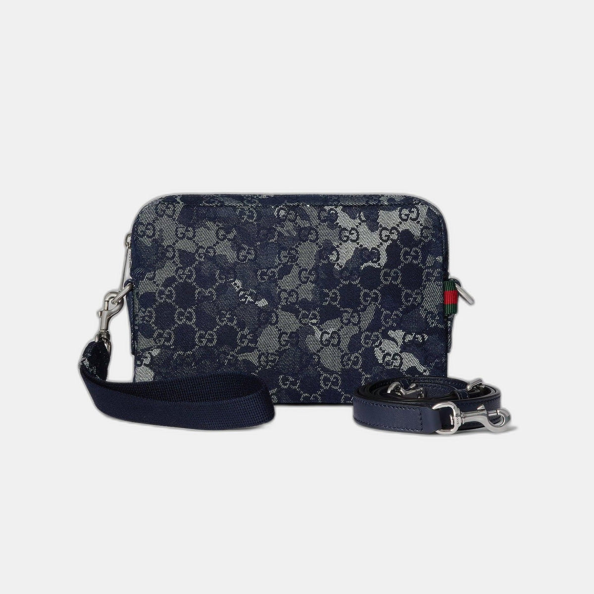 Sac à bandoulière en denim GG petit format