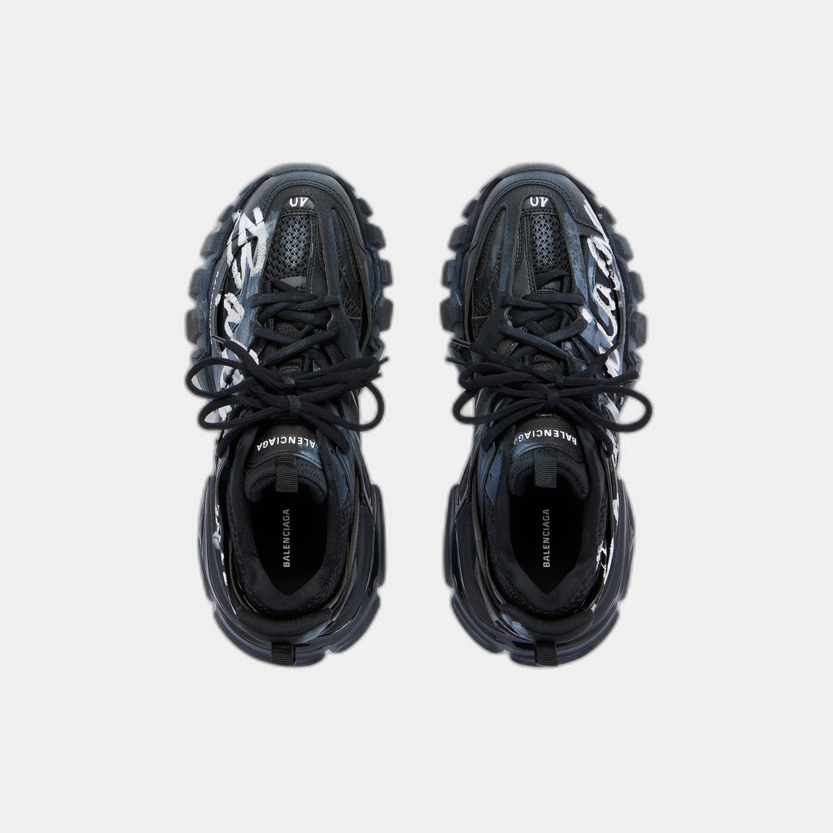 SNEAKER TRACK SIGNATURE EN NOIR/BLANC