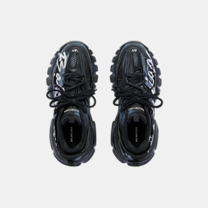SNEAKER TRACK SIGNATURE EN NOIR/BLANC