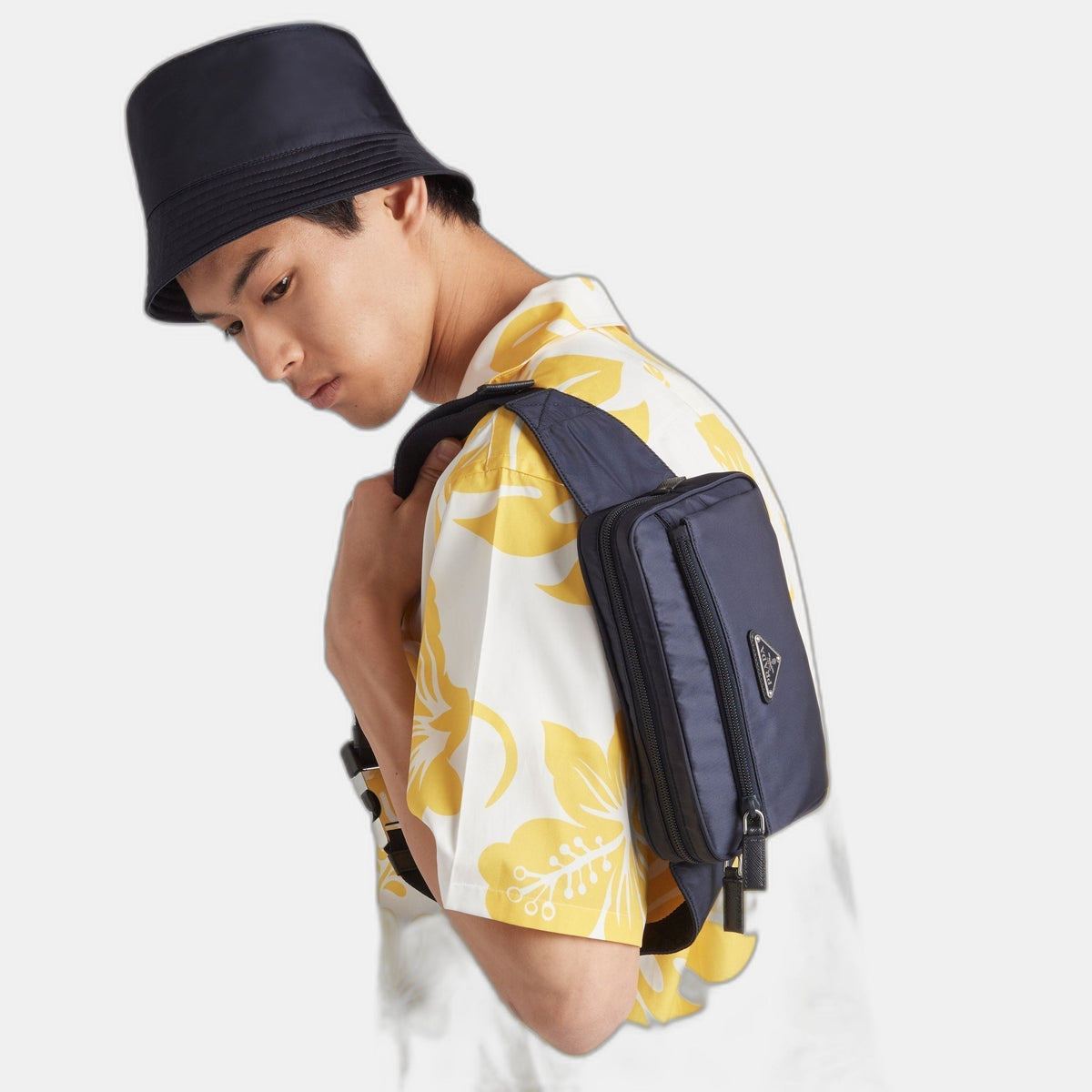 Sac banane en Re-Nylon et cuir Saffiano - #2