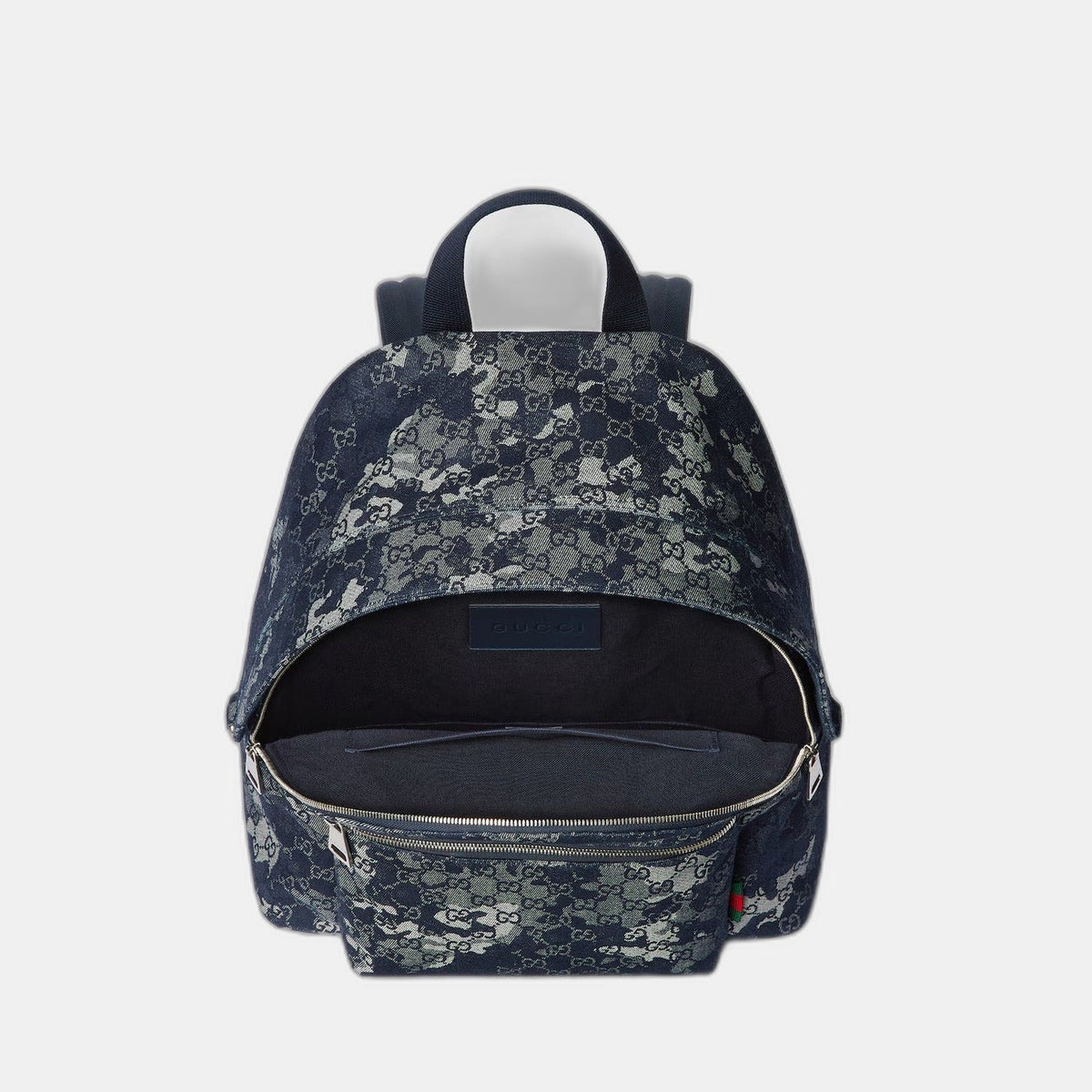 Sac à dos en denim GG grand format