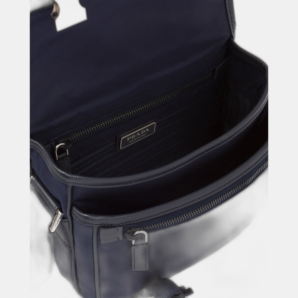 Sac porté épaule en Re-Nylon et cuir Saffiano - #5