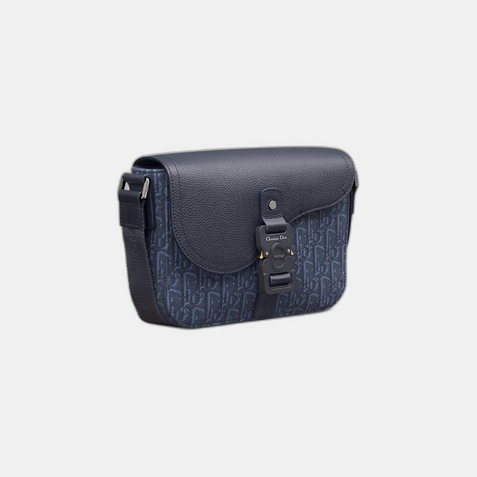 Sac Messenger à rabat Saddle Small bleu marine