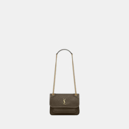 MINI NIKI EN CUIR D'AGNEAU GRAINÉ - YSL