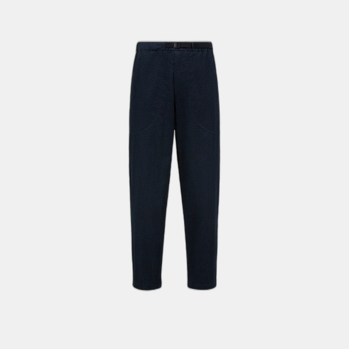 PANTALON CEINTURÉ EN SEERSUCKER