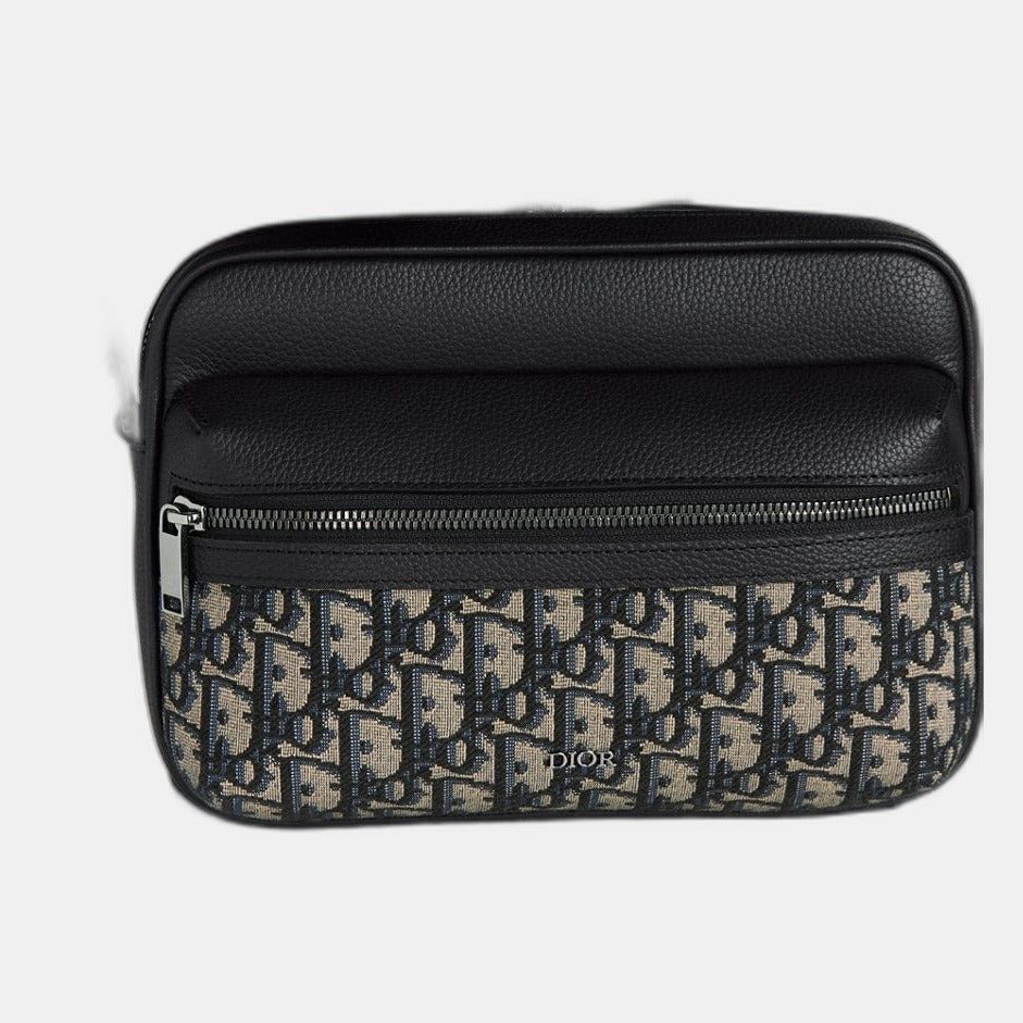 Sac Messenger zippé Rider 2.0 Noir et Beige