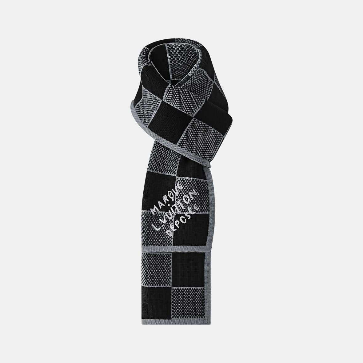 Bonnet et Écharpe Damier Heritage Noir