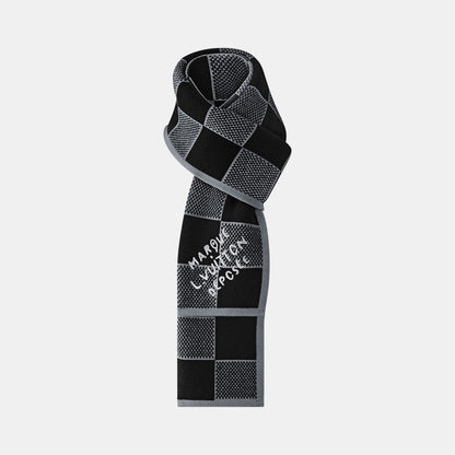 Bonnet et Écharpe Damier Heritage Noir