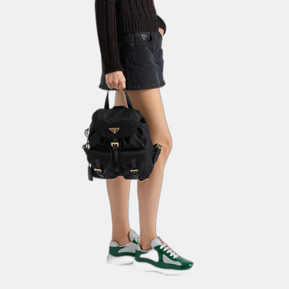 Baskets Prada America’s Cup en tissu Bike vert