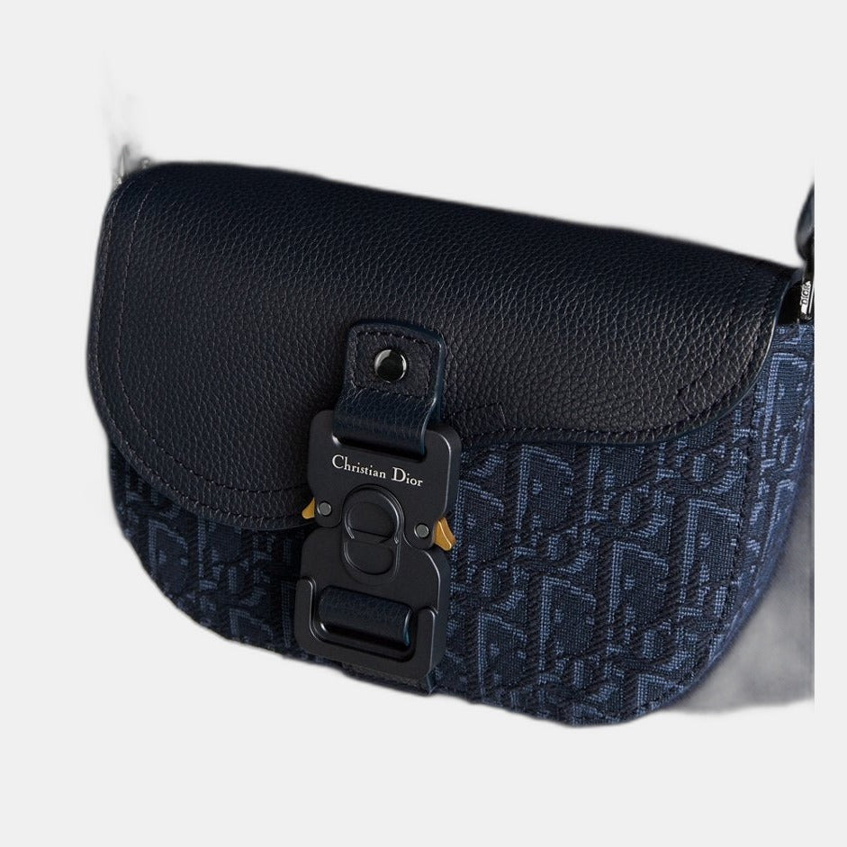 Mini sac Messenger à rabat Saddle Bleu Marine
