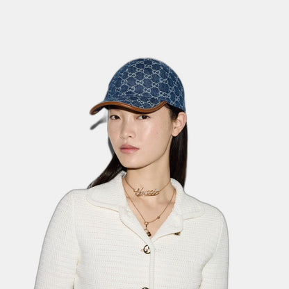 Casquette en denim GG