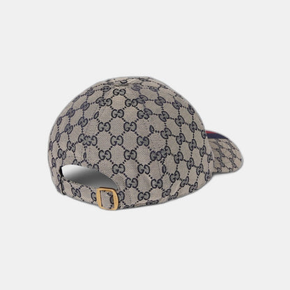 CASQUETTE DE BASE-BALL EN TOILE GG D'ORIGINE Beige BLEU