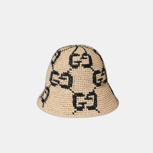 Chapeau cloche en paille GG