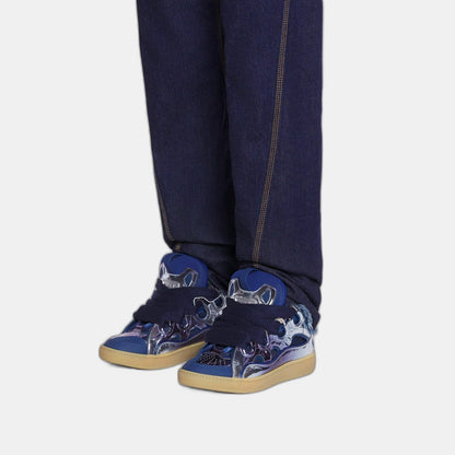 LANVIN METALLIC CORNFLOWER