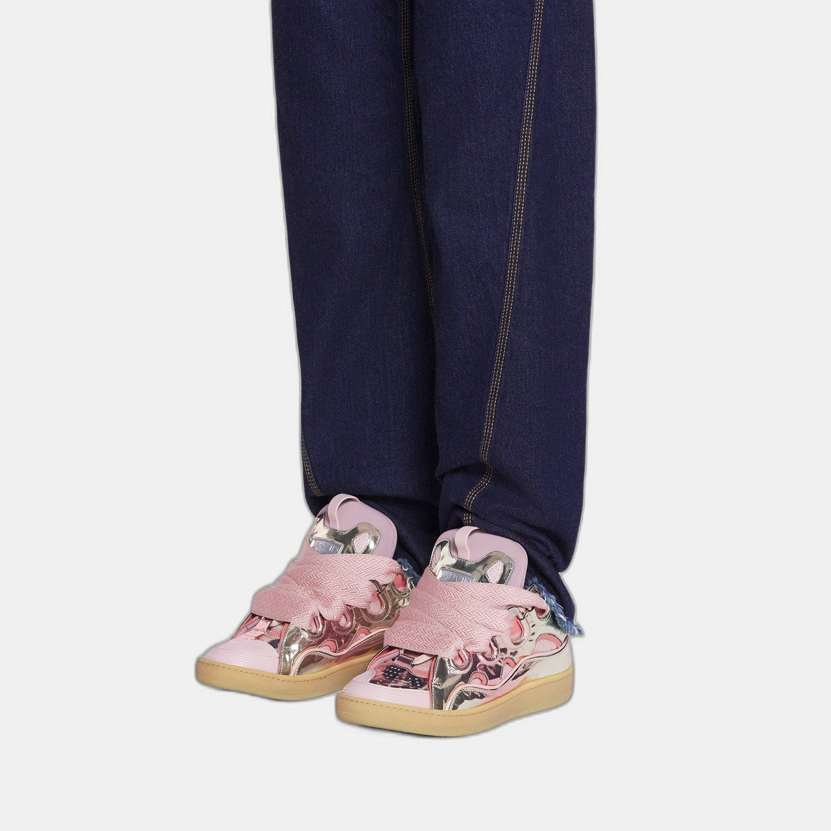Lanvin Curb in Metallic Pink