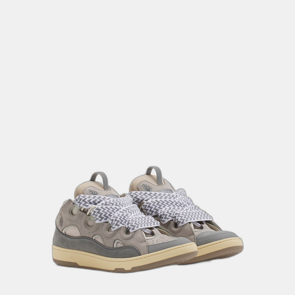 LANVIN LEATHER CURB GRIS