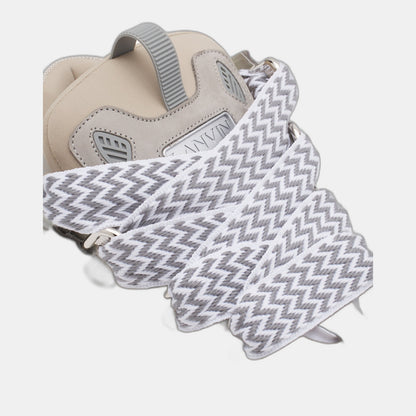 LANVIN LEATHER CURB GRIS