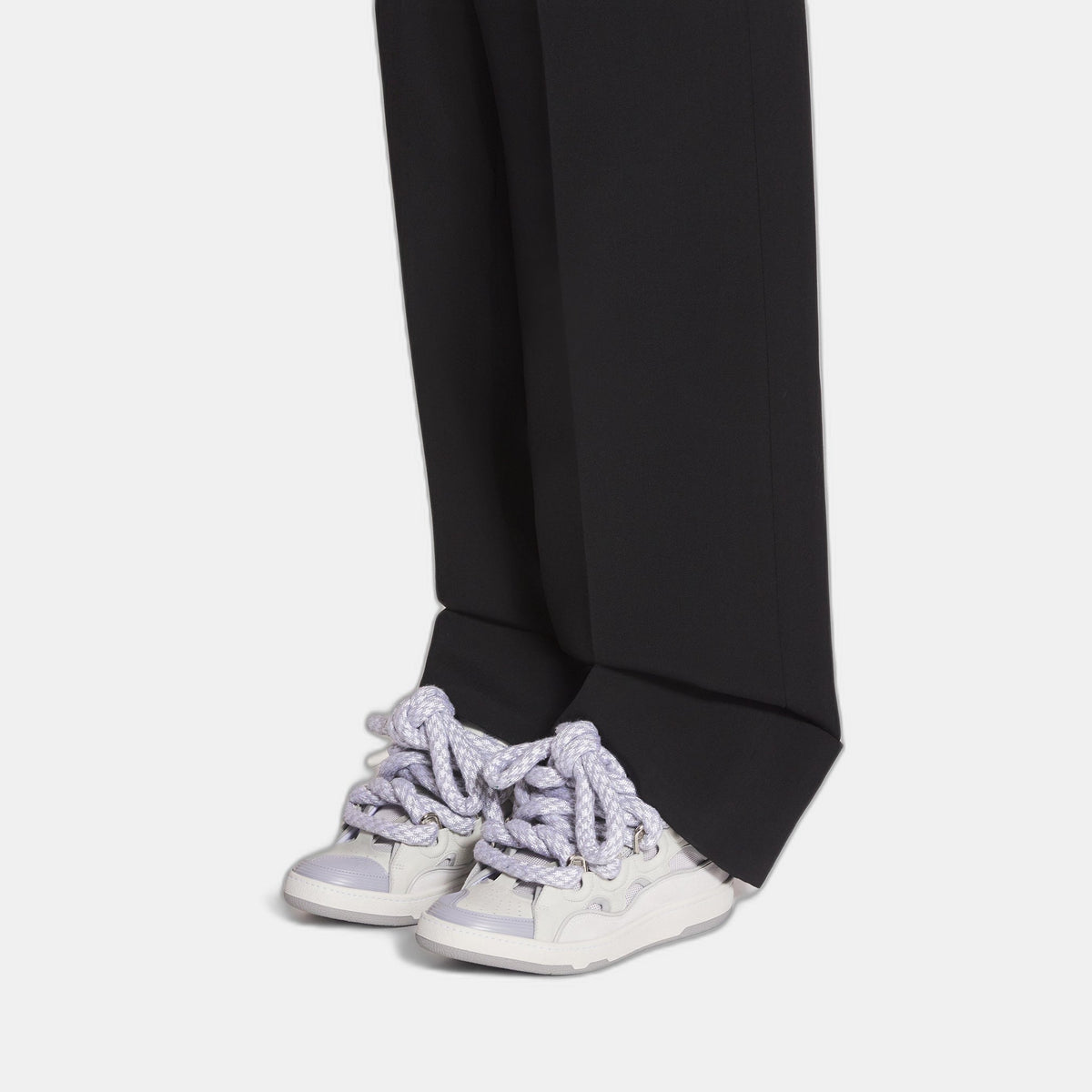LANVIN WITH SNAKE LACES BLANC