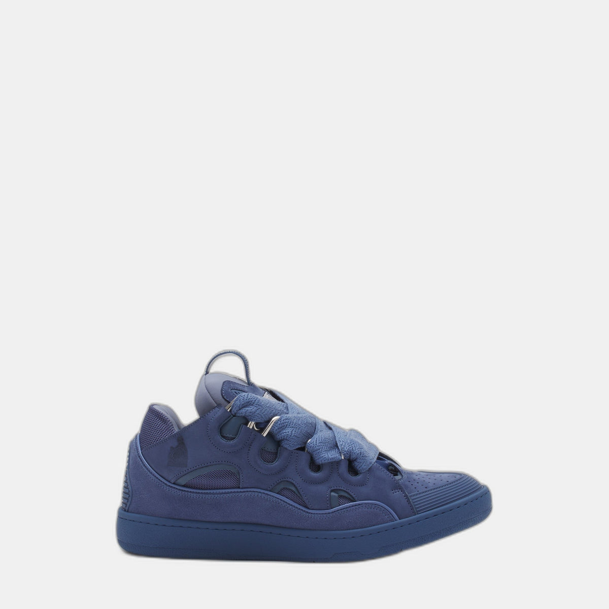 LANVIN LEATHER CURB BLEU MARINE