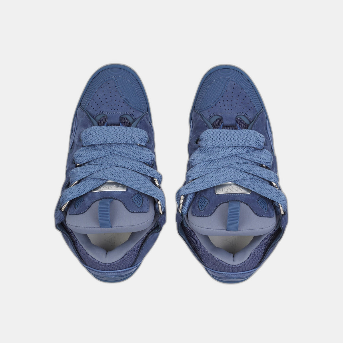 LANVIN LEATHER CURB BLEU MARINE