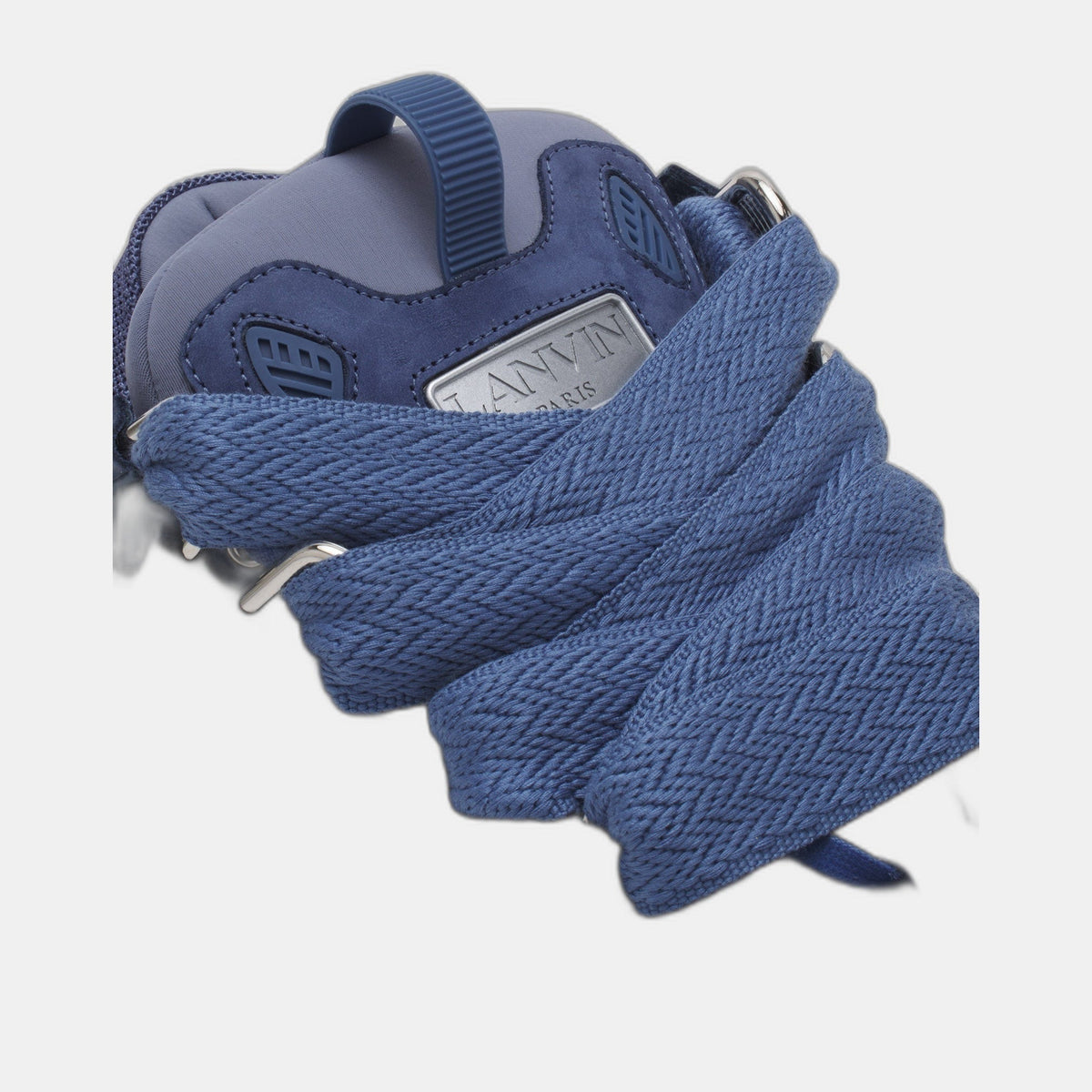 LANVIN LEATHER CURB BLEU MARINE