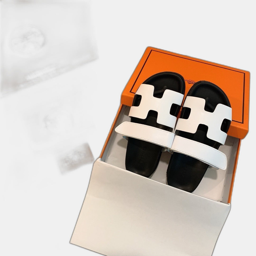 Hermes - Sandales Chypre Blanc