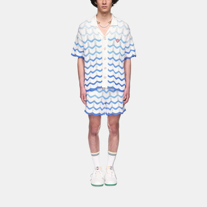 Wavy Gradient Crochet Shirt - casablanca (2)