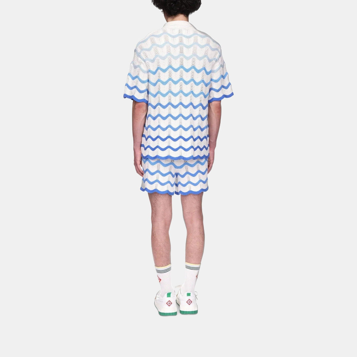 Wavy Gradient Crochet Shirt - casablanca (2)