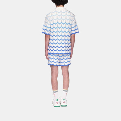 Wavy Gradient Crochet Shirt - casablanca (2)