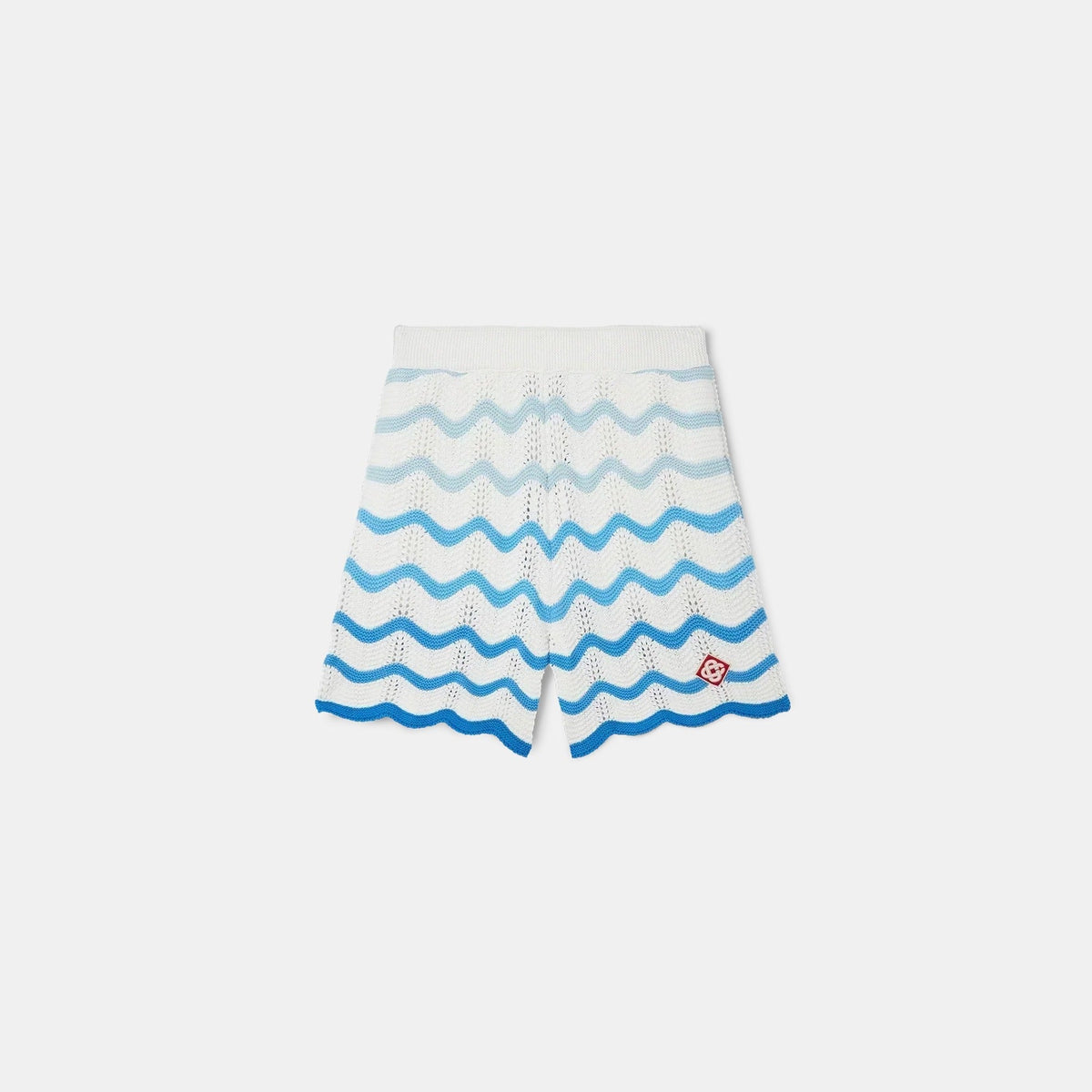 Wavy Gradient Crochet Shorts - casablanca