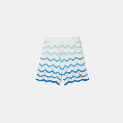 Wavy Gradient Crochet Shorts - casablanca