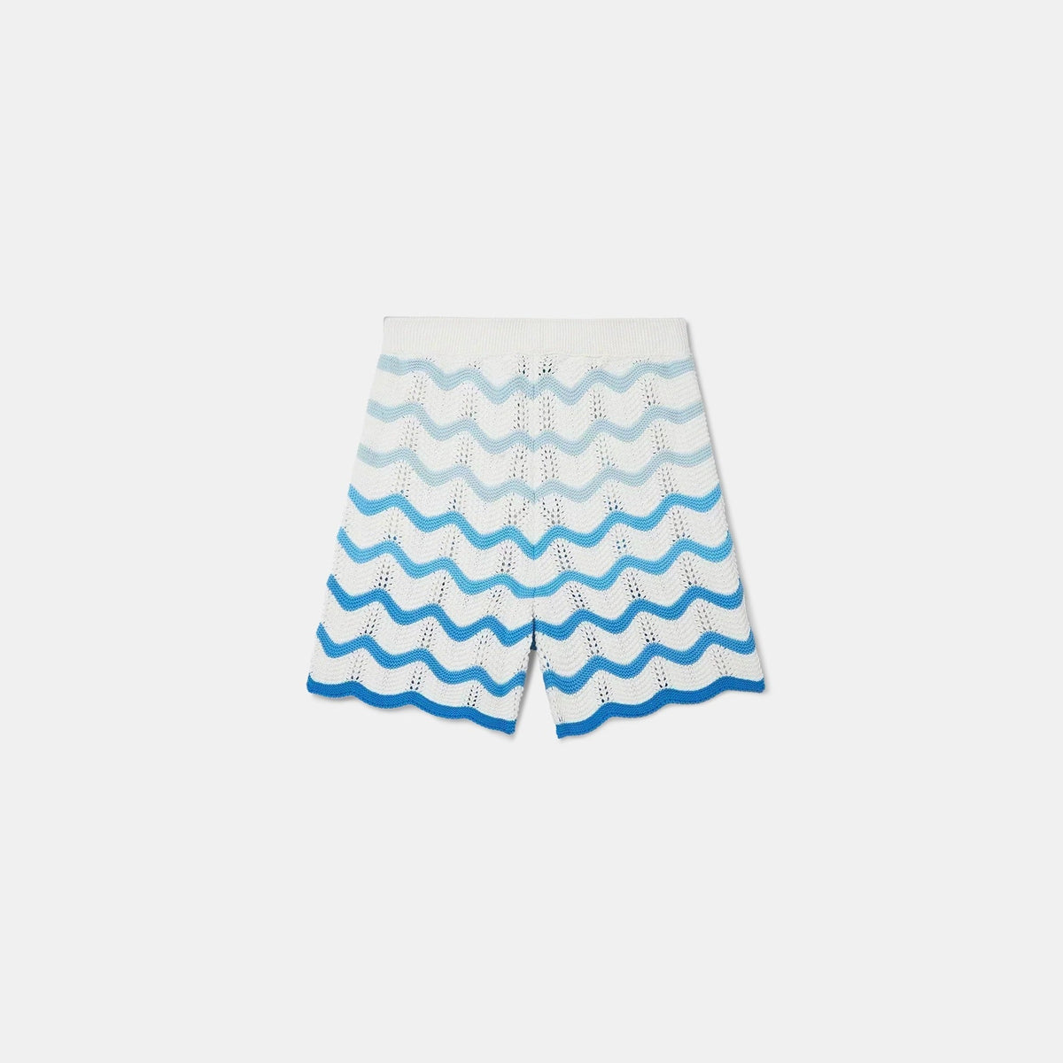 Wavy Gradient Crochet Shorts - casablanca