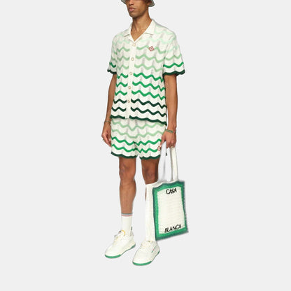 Wavy Gradient Crochet Shorts - casablanca (2)