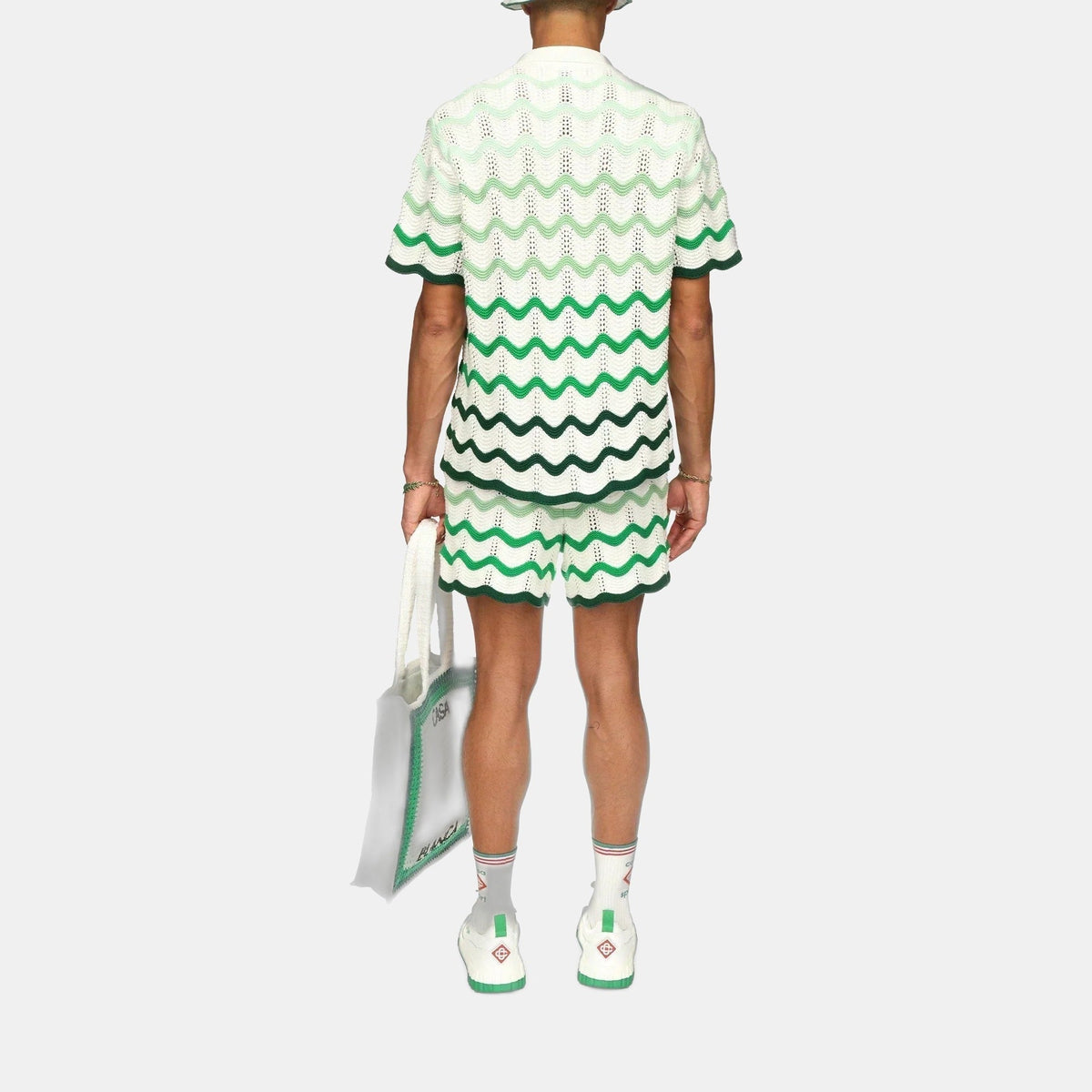 Wavy Gradient Crochet Shorts - casablanca (2)
