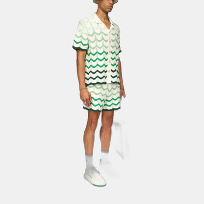 Wavy Gradient Crochet Shorts - casablanca (2)