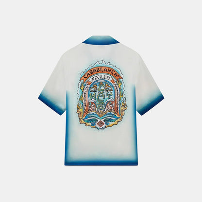 Casa Way Skate Short Sleeve Silk Shirt