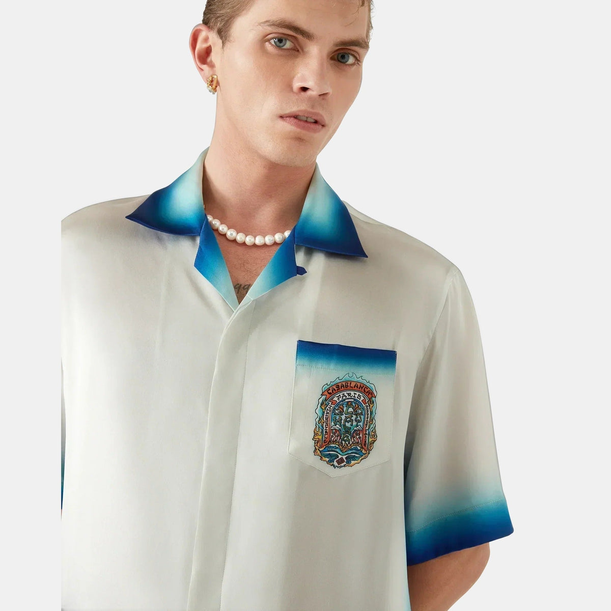 Casa Way Skate Short Sleeve Silk Shirt