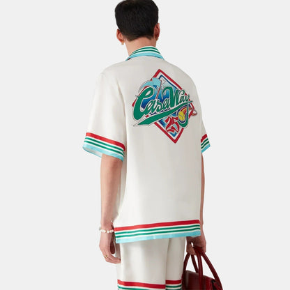 Casa Way World Series Short Sleeve Silk Shirt