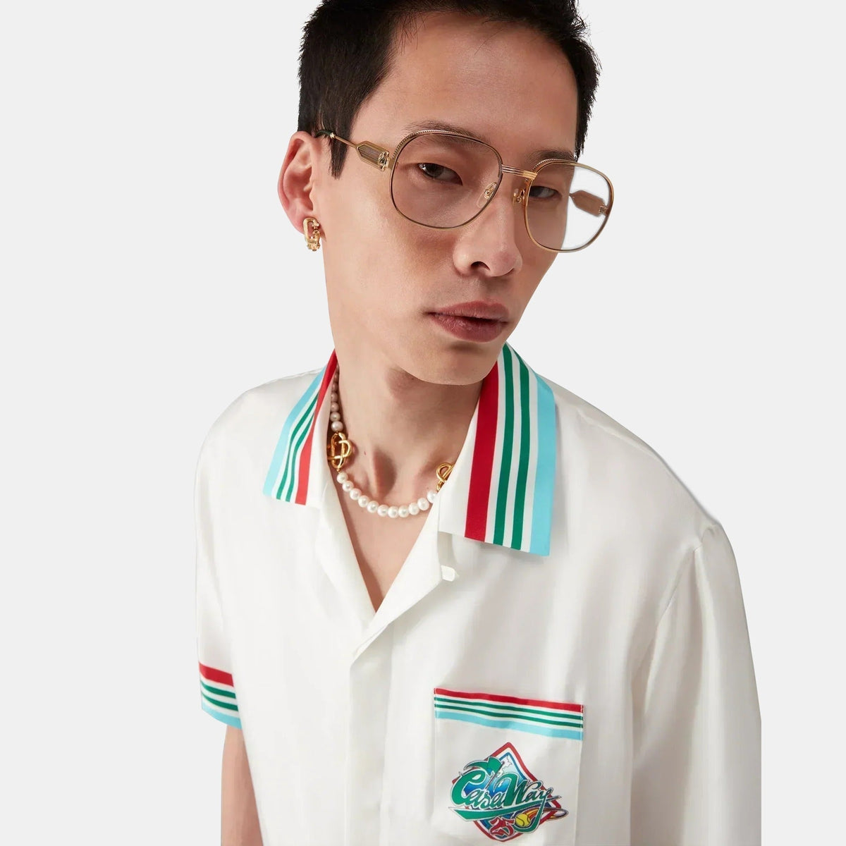 Casa Way World Series Short Sleeve Silk Shirt