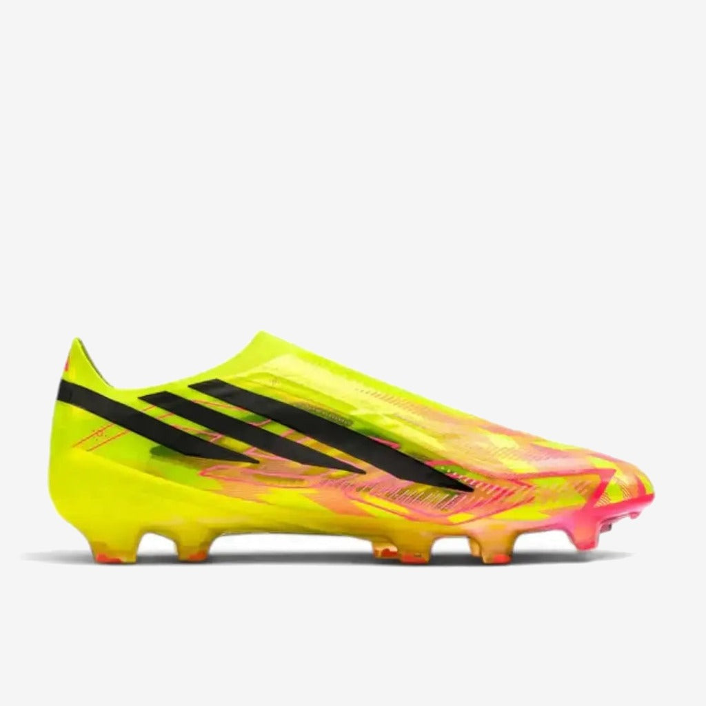 Adidas F50 Hyperfast Elite Laceless FG Too Light - Jaune/Noir/Solar Turquoise ÉDITION LIMITÉE