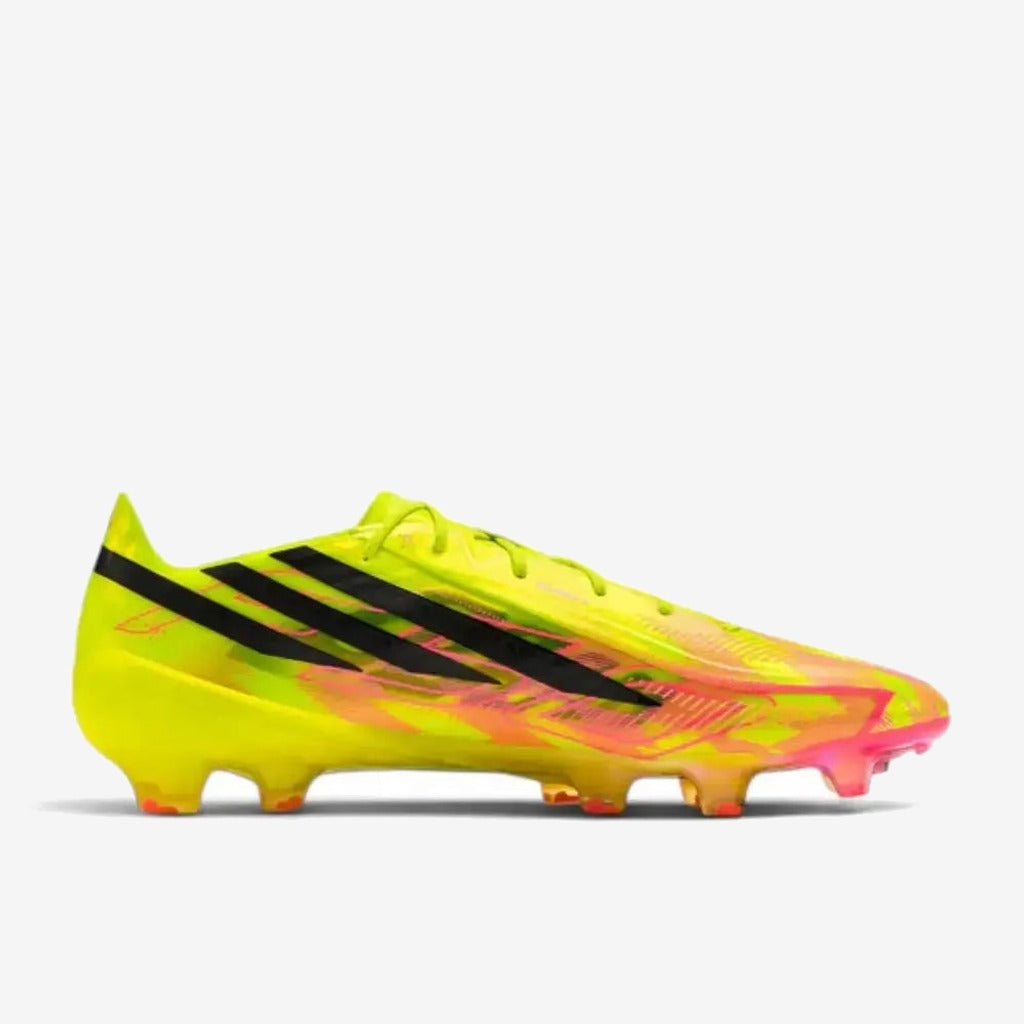 Adidas F50 Hyperfast Evo FG Too Light - Jaune/Noir/Solar Turquoise ÉDITION LIMITÉE
